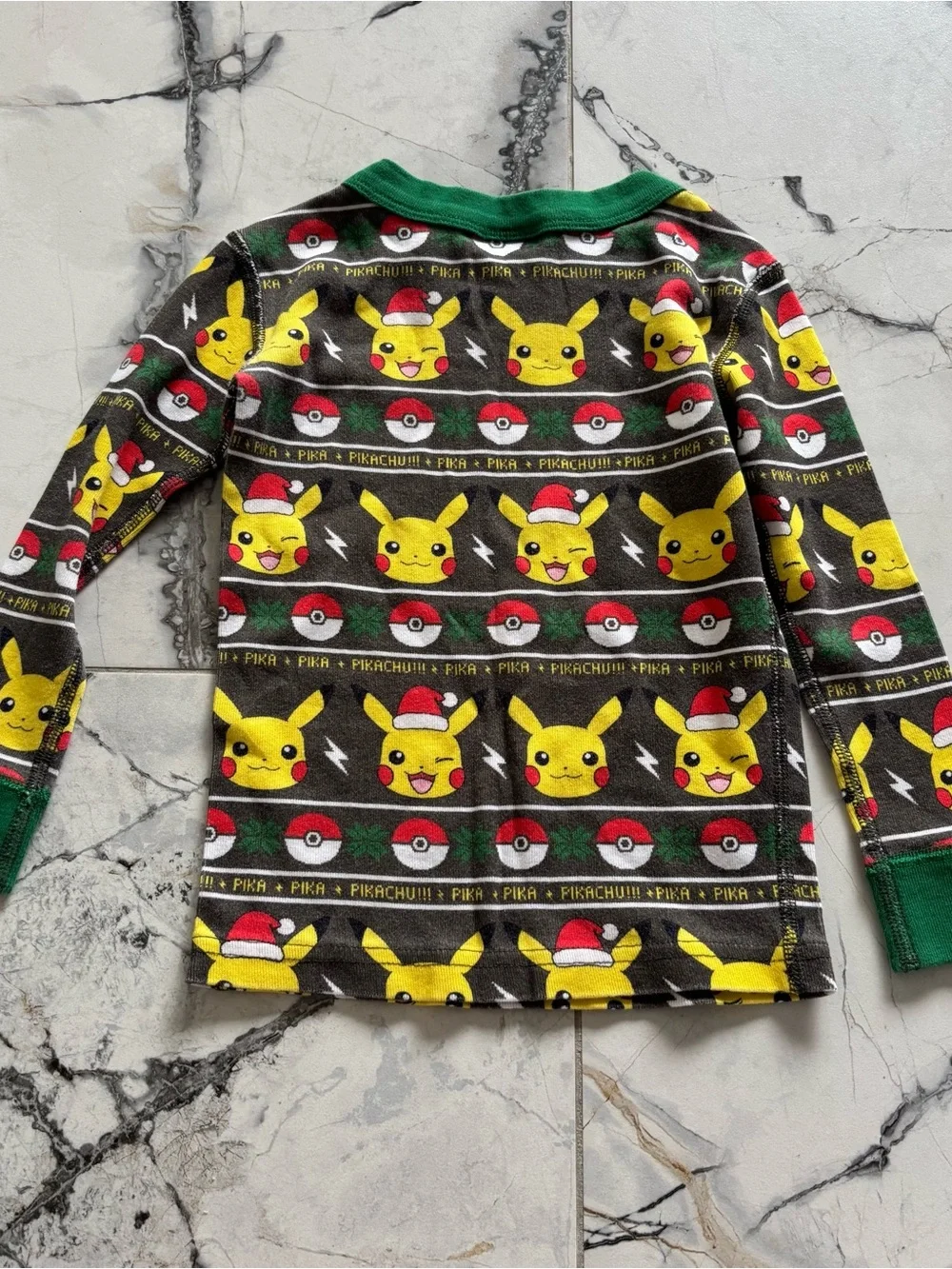 Hanna Andersson Pikachu Pajama Set - Green, Yellow, Red